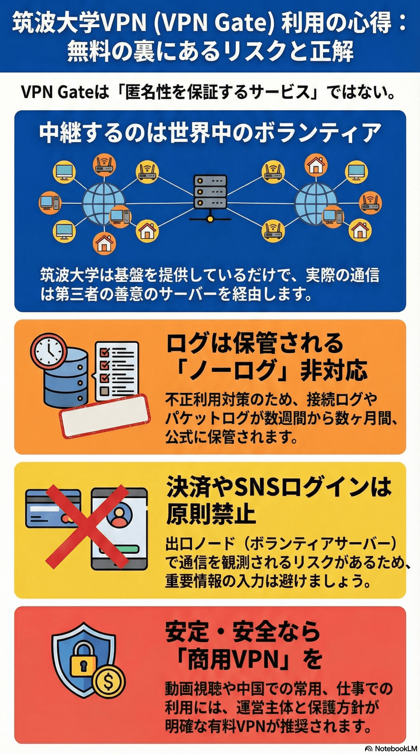 VPN Gate（筑波大学VPN）の安全性・使い方・リスクを解説する記事のサムネイル